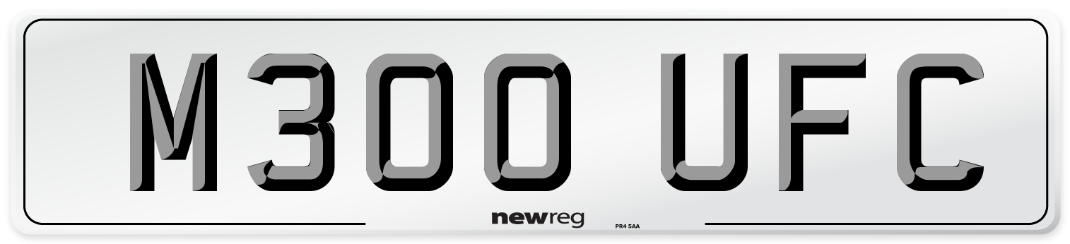 M300 UFC Number Plate from New Reg